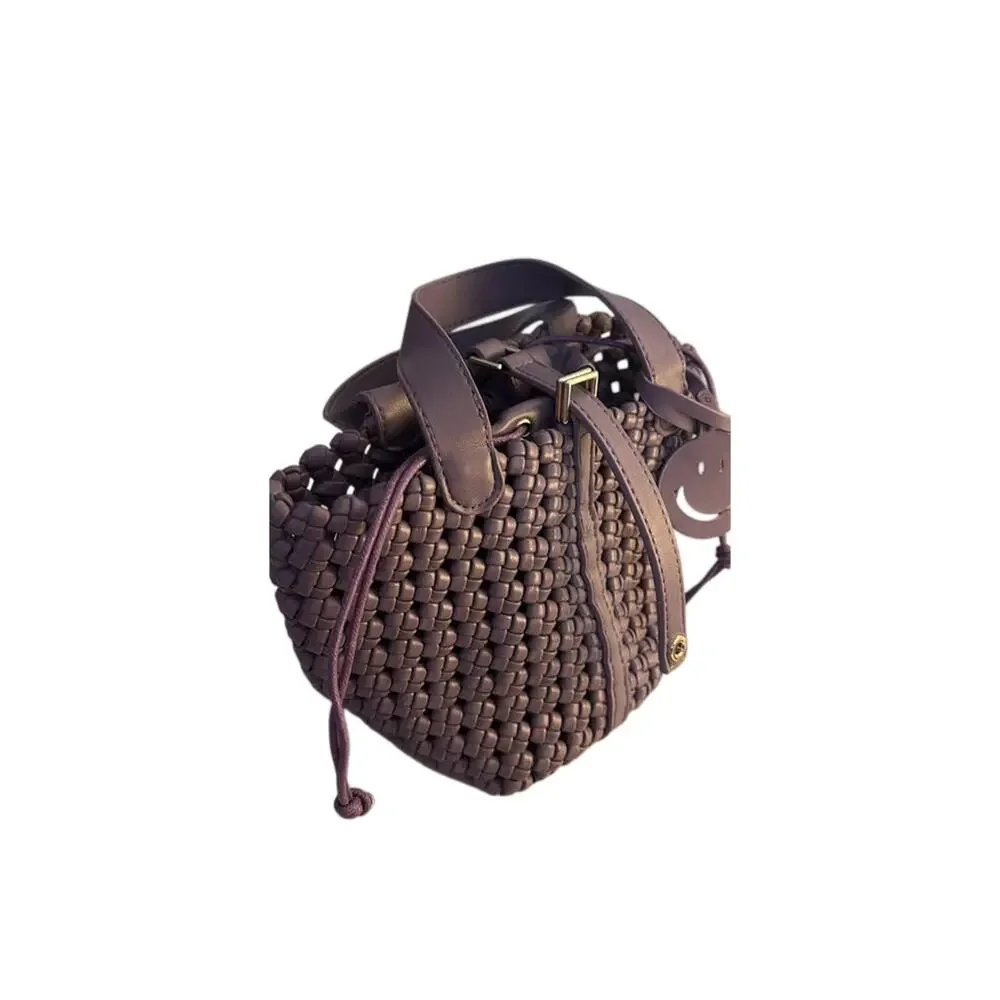 Women’s Woven Lavender Square Small Purse